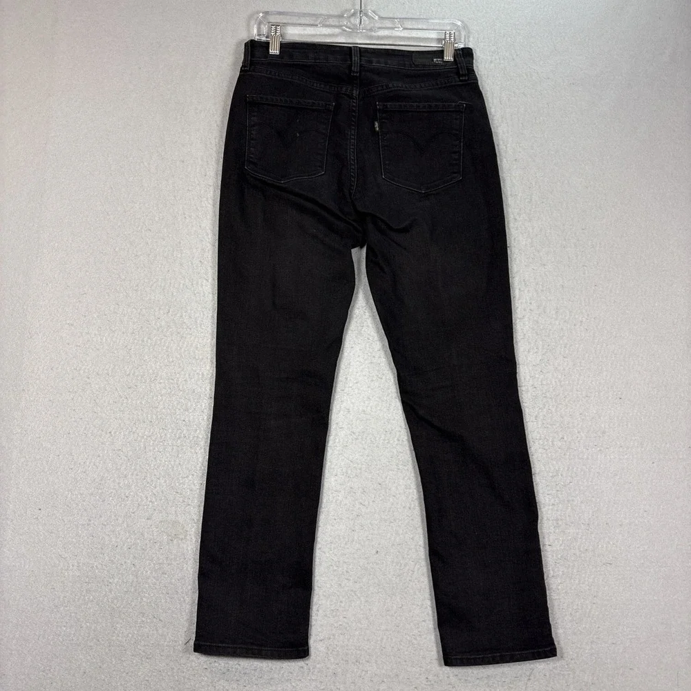 Levis Jeans Womens 8 Black Demi Curve Mid Rise Skinny Denim Stretch